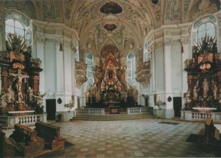Gößweinstein - Basilika, Hochaltar mit Kreuz - ca. 1980 Gößweinstein - Basilika, Hochaltar mit Kreuz - ca. 1980
