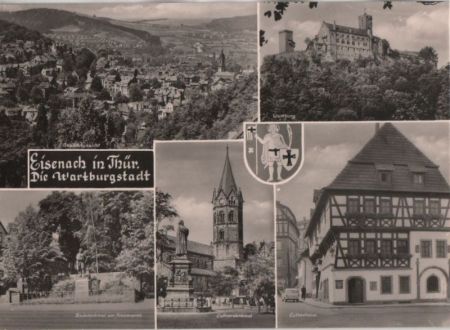 Eisenach - u.a. Gesamtansicht - 1973 Eisenach - u.a. Gesamtansicht - 1973