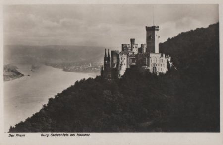 Koblenz, Schloß Stolzenfels - ca. 1950 Koblenz, Schloß Stolzenfels - ca. 1950
