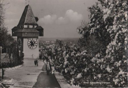 Österreich - Graz - Schlossberg-Uhrturm - 1959 Österreich - Graz - Schlossberg-Uhrturm - 1959