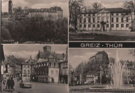 Greiz - u.a. Oberes Schloß - 1975 Greiz - u.a. Oberes Schloß - 1975