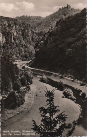 Wiesenttal - von der neuen Bergstraße - ca. 1960 Wiesenttal - von der neuen Bergstraße - ca. 1960
