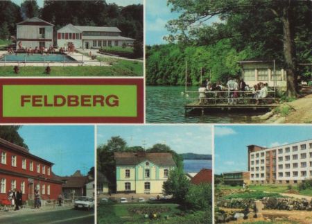 Feldberg, Feldberger Seenlandschaft - u.a. Rathaus - 1983 Feldberg, Feldberger Seenlandschaft - u.a. Rathaus - 1983