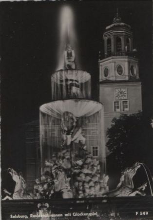 Österreich - Salzburg - Residenzbrunnen mit Glockenspiel - ca. 1965 Österreich - Salzburg - Residenzbrunnen mit Glockenspiel - ca. 1965