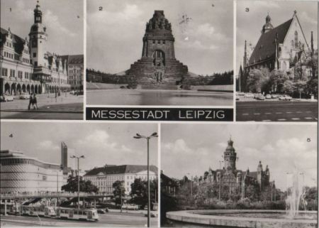 Leipzig - u.a. Völkerschlachtsdenkmal - 1977 Leipzig - u.a. Völkerschlachtsdenkmal - 1977