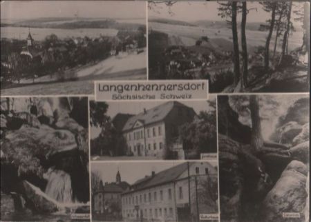 Bad Gottleuba-Berggießhübel, Langenhennersdorf - u.a. Wasserfall - 1966 Bad Gottleuba-Berggießhübel, Langenhennersdorf - u.a. Wasserfall - 1966