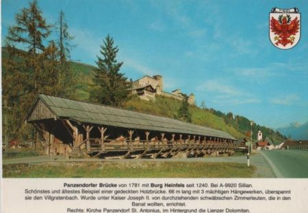 Österreich - Sillian - Panzendorfer Brücke - 1988 Österreich - Sillian - Panzendorfer Brücke - 1988