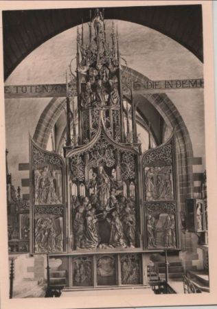 Creglingen - Herrgottskirche, Marienaltar Creglingen - Herrgottskirche, Marienaltar
