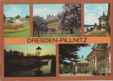 Dresden-Pillnitz - u.a. Abendstimmung am Wasserpalais - 1985