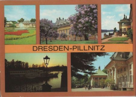 Dresden-Pillnitz - u.a. Abendstimmung am Wasserpalais - 1985 Dresden-Pillnitz - u.a. Abendstimmung am Wasserpalais - 1985