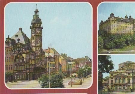 Altenburg - Blick zum Rathaus, Schloß, Theater - 1987 Altenburg - Blick zum Rathaus, Schloß, Theater - 1987