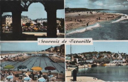 Frankreich - Trouville - 4 Teilbilder - ca. 1965 Frankreich - Trouville - 4 Teilbilder - ca. 1965