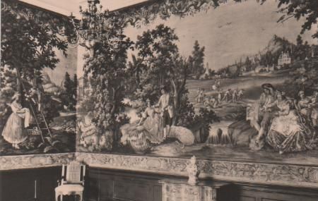 Rudolstadt - Heidecksburg Wandbespannung - ca. 1965 Rudolstadt - Heidecksburg Wandbespannung - ca. 1965