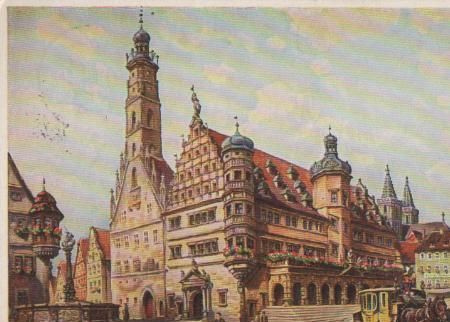 Rothenburg - Rathaus - 1957 Rothenburg - Rathaus - 1957