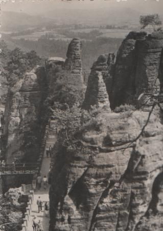 Königstein - Sächs. Schweiz - Basteibrücke - ca. 1965 Königstein - Sächs. Schweiz - Basteibrücke - ca. 1965