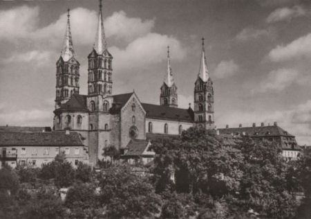 Bamberg - Dom von Südwesten - ca. 1965 Bamberg - Dom von Südwesten - ca. 1965