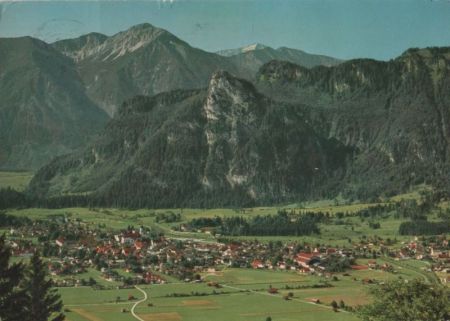 Oberammergau - Blick auf Notkarspitze - 1968 Oberammergau - Blick auf Notkarspitze - 1968