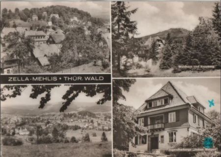 Zella-Mehlis - 4 Teilbilder - 1972 Zella-Mehlis - 4 Teilbilder - 1972
