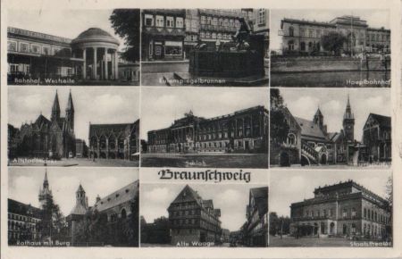 Braunschweig - u.a. Alte Waage - 1957 Braunschweig - u.a. Alte Waage - 1957
