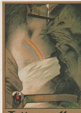 Schweiz - Plakat Trümmelbachfälle - ca. 1975 Schweiz - Plakat Trümmelbachfälle - ca. 1975