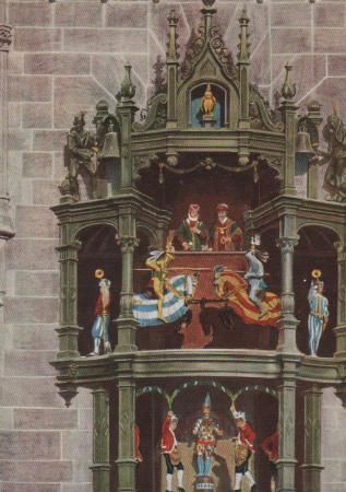 München - Glockenspiel am Rathaus - ca. 1975 München - Glockenspiel am Rathaus - ca. 1975