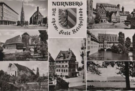 Nürnberg - u.a. Blick zur Burg - ca. 1960 Nürnberg - u.a. Blick zur Burg - ca. 1960