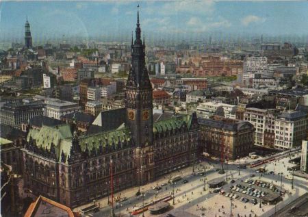 Hamburg - Rathausmarkt - 1975 Hamburg - Rathausmarkt - 1975
