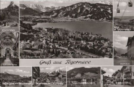 Tegernsee - u.a. mit Wallberg - 1963 Tegernsee - u.a. mit Wallberg - 1963