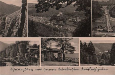 Schwarzburg - Ausflugsziele, u.a. Trippstein - 1964 Schwarzburg - Ausflugsziele, u.a. Trippstein - 1964