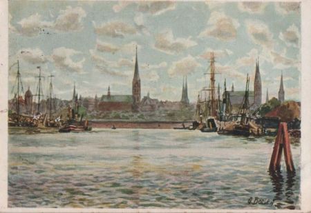 Lübeck - Einfahrt in den Hafen Lübeck - Einfahrt in den Hafen