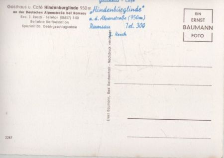 Ramsau - Gasthaus Hindenburglinde Ramsau - Gasthaus Hindenburglinde