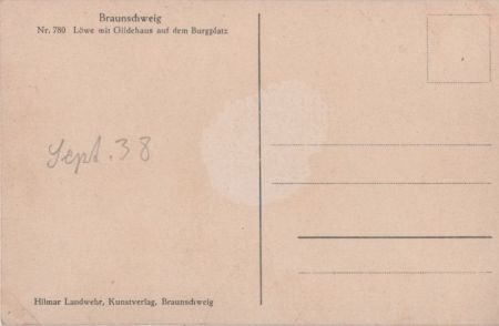 Braunschweig - Löwe mit Gildehaus Braunschweig - Löwe mit Gildehaus