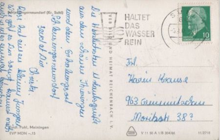 Nahetal-Waldau, Schleusingerneundorf - Kreis Suhl Nahetal-Waldau, Schleusingerneundorf - Kreis Suhl
