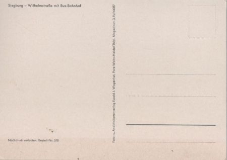 Siegburg - Wilhelmstraße mit Bus-Bahnhof