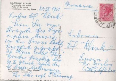 Monterosso al Mare - Italien - Passeggiata del Agave