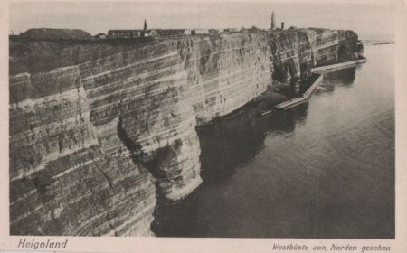 Helgoland - Westküste, von Norden gesehen Helgoland - Westküste, von Norden gesehen