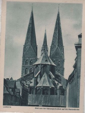Lübeck - Marienkirche von der Schrangenfreiheit Lübeck - Marienkirche von der Schrangenfreiheit