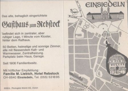 Einsiedeln - Schweiz - Klappkarte Einsiedeln - Schweiz - Klappkarte