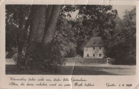 Weimar - Hoethe-Gartenhaus Weimar - Hoethe-Gartenhaus