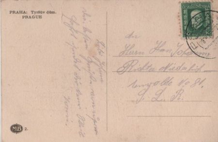 Prag - Praha - Tschechien - Tyrsuf dum