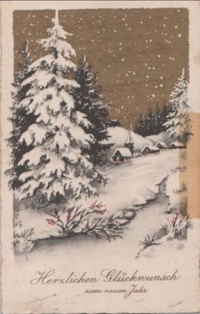 Neues Jahr Winterlandschaft Neues Jahr Winterlandschaft