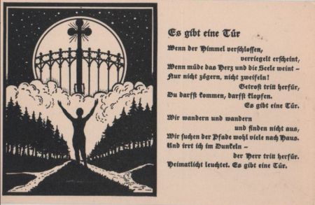 Es gibt eine Tür wenn müde das Herz Es gibt eine Tür wenn müde das Herz