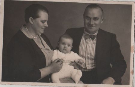 Famile mit Baby 1936 Famile mit Baby 1936