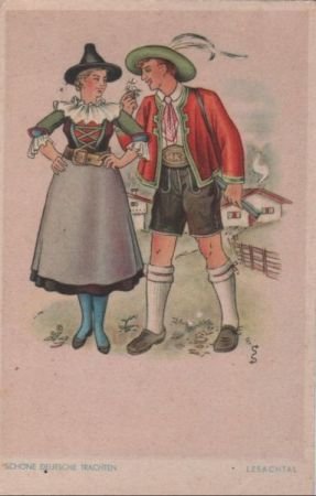 Frau und Mann in Tracht Frau und Mann in Tracht