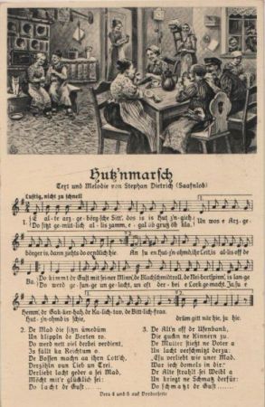 Liedkarte Hutznmarsch Liedkarte Hutznmarsch