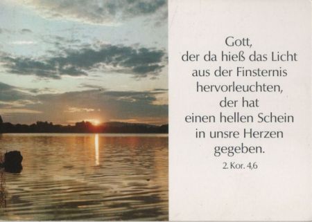Der da hieß das Licht Sinnspruch Der da hieß das Licht Sinnspruch