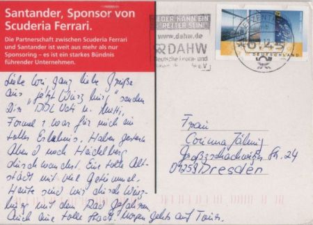 Werbekarte Santander Werbekarte Santander