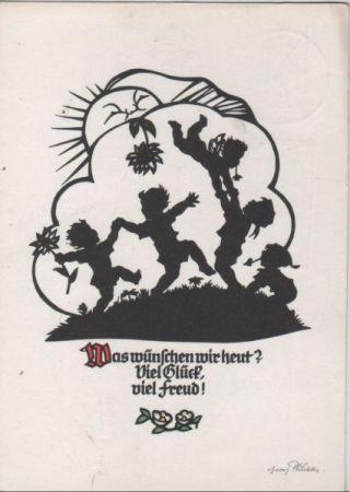 Scherenschnitt Was wünschen wir heut? Scherenschnitt Was wünschen wir heut?