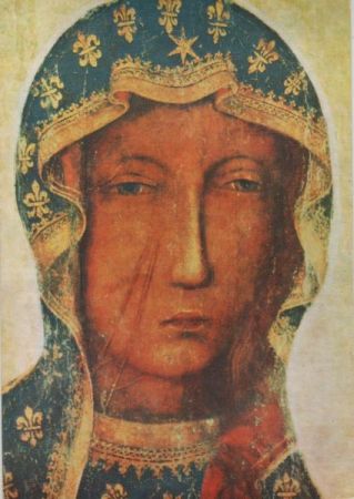 Schwarze Madonna DDR-Karte Schwarze Madonna DDR-Karte