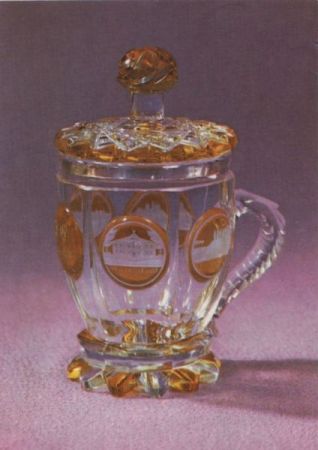Bäder-Deckelglas Nordböhmen Bäder-Deckelglas Nordböhmen